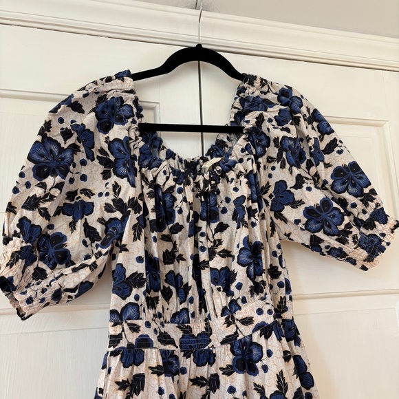 Ulla Johnson Celia Dress Lapis Floral Print Mini Capsule Puff Spring Size‎ 2 - Picture 9 of 17